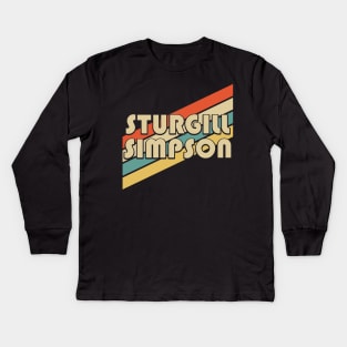 Vintage 80s Sturgill Personalized Name Kids Long Sleeve T-Shirt